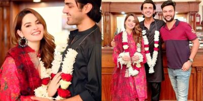 Exclusive Engagement Pics of Minal Khan and Ahsan Mohsin Ikram