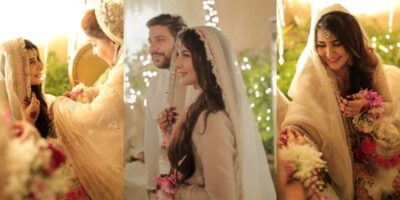 Areeba Habib Engagement Pictures with Husband Saadain Sheikh