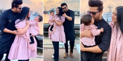 Sarah Khan Family Pictures with Husband and Daughter from Port Grand Karachi