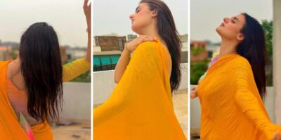 Hira Mani Looks No Less than a Diva in this Yellow Saree