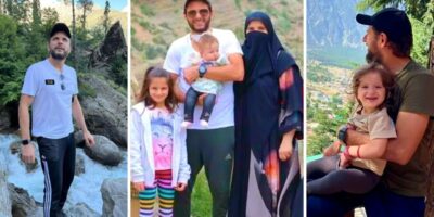 Shahid Afridi and his Daughters on a Family Vacation in Swat Valley