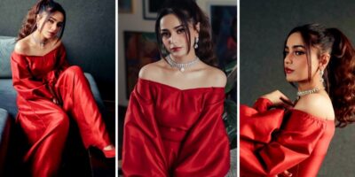 Aima Baig Makes Us Surprise with an Eye-Catching Red Dress