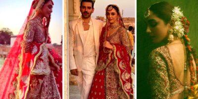 Maya Ali is a Beautiful Bride in a Red Wedding Gown