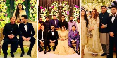 Hanif Raja son Ahmed Raja Wedding Pictures with his Wife