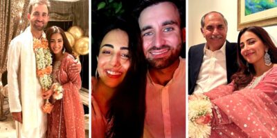 Ushna Shah Engagement Pictures with Fiance Hamza Amin