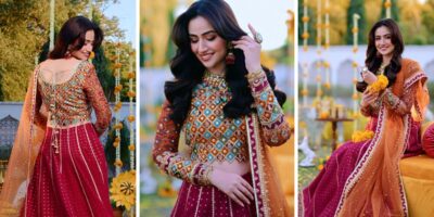 Sana Javed Strikingly Poses for a Leading Fashion Lable