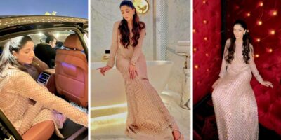Mawra Hocane Shines Brightly in a Mesmerizing Nude Crystalline Maxi
