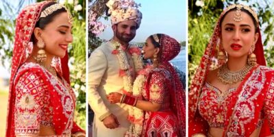 Ushna Shah is a Vision in Red On Her Fairytale Wedding Day