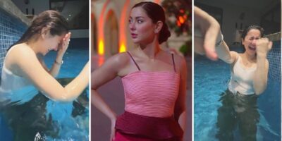 Hania Aamir Enjoys a Swim in the Pool to Beat the Heat [Pictures]