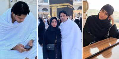 Actress Uzma Khan Performs Umrah With Husband – See Pictures